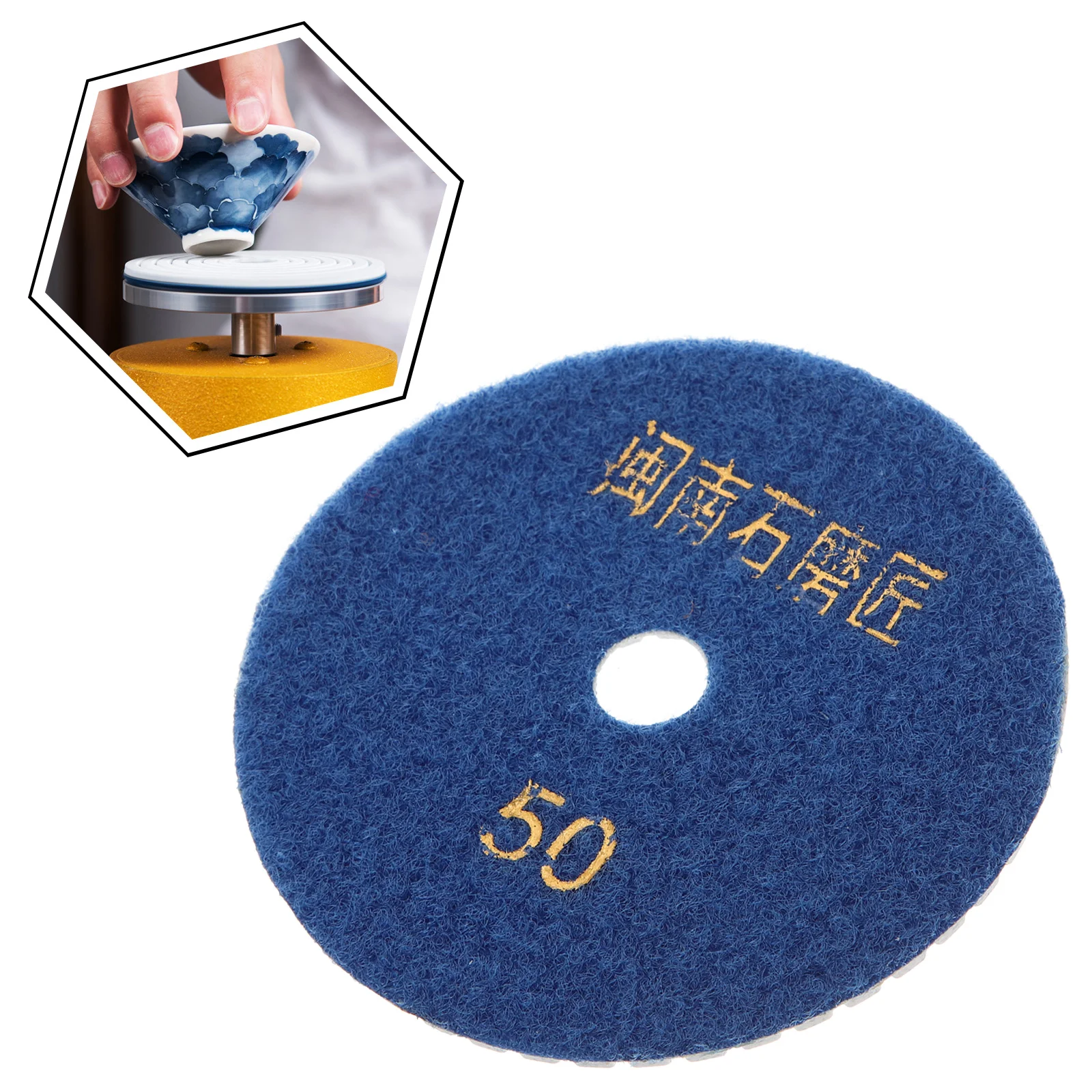 Ceramic Grinding Disc Polishing Pads Pottery Repair Tools Felt Materials Efficient Performance School Studio Use Concrete
