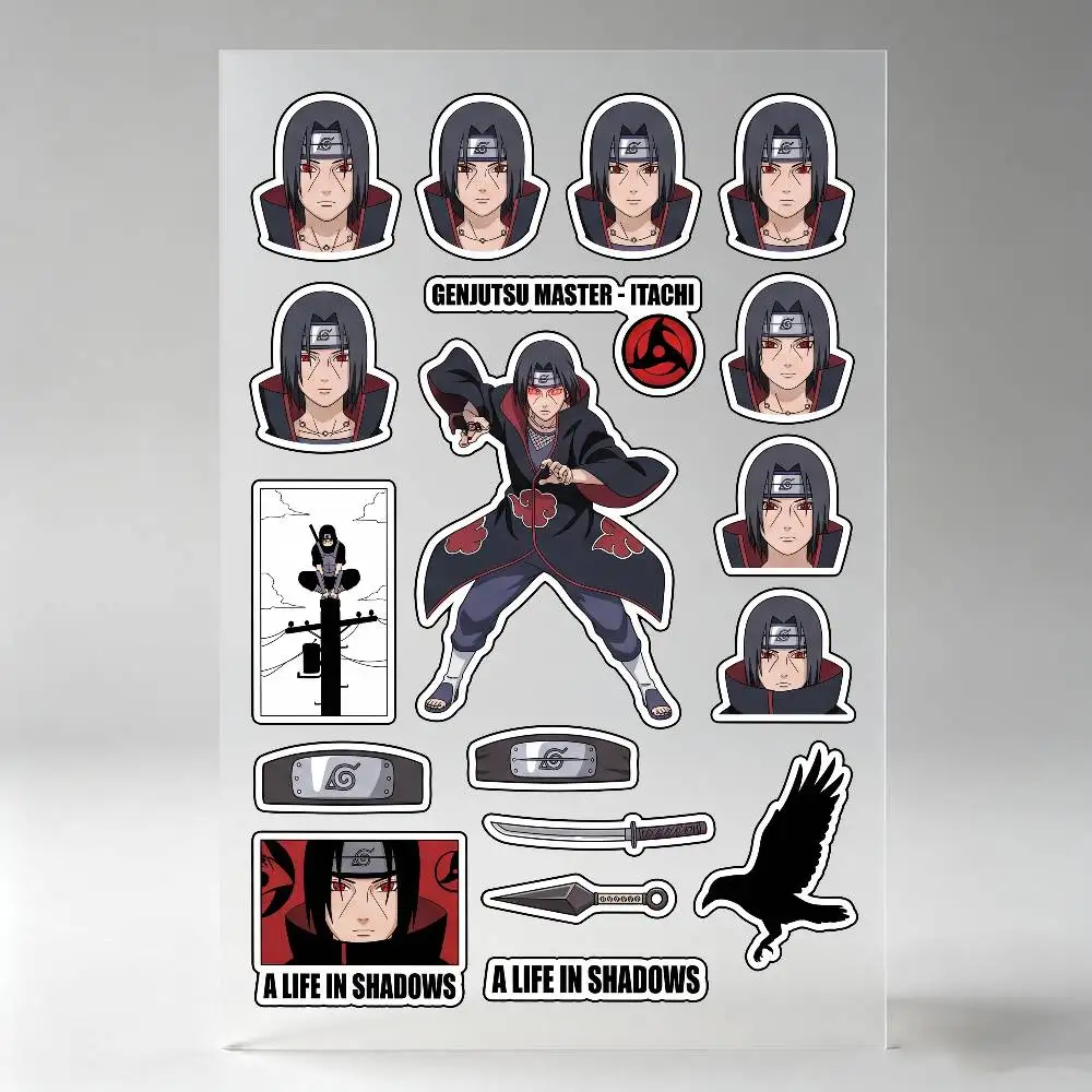 Uchiha Itachi Anime Character Stickers Auto Body Bumper Windows Motorcycle Laptop Walls Vinyl Decal Car Tuning Accessories