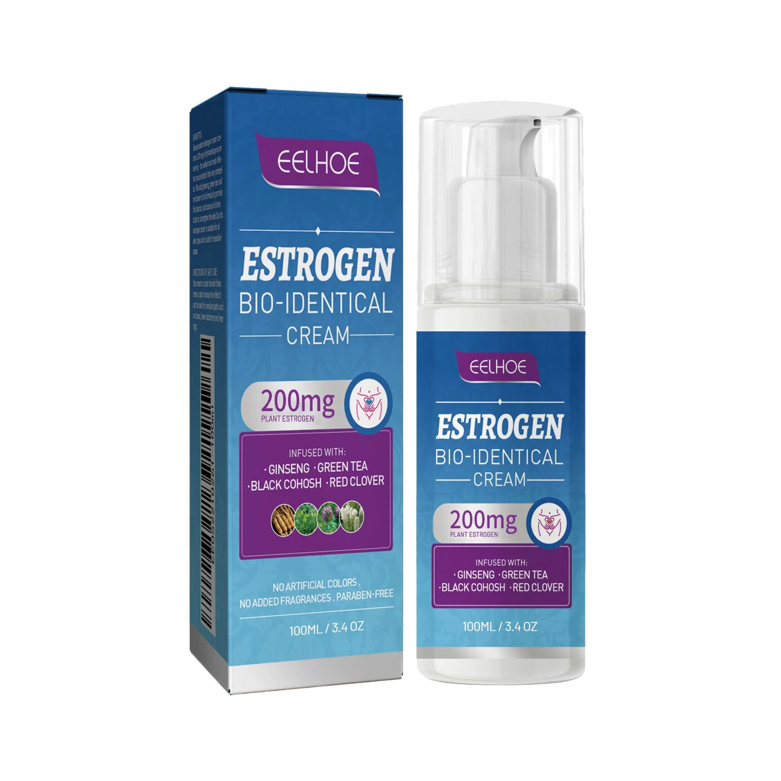 EELHOE Menopausal Progesterone Cream Relief Menopause Hot Flashes Night Sweat Insomnia Relieve Anxiety Stress Female Health Care
