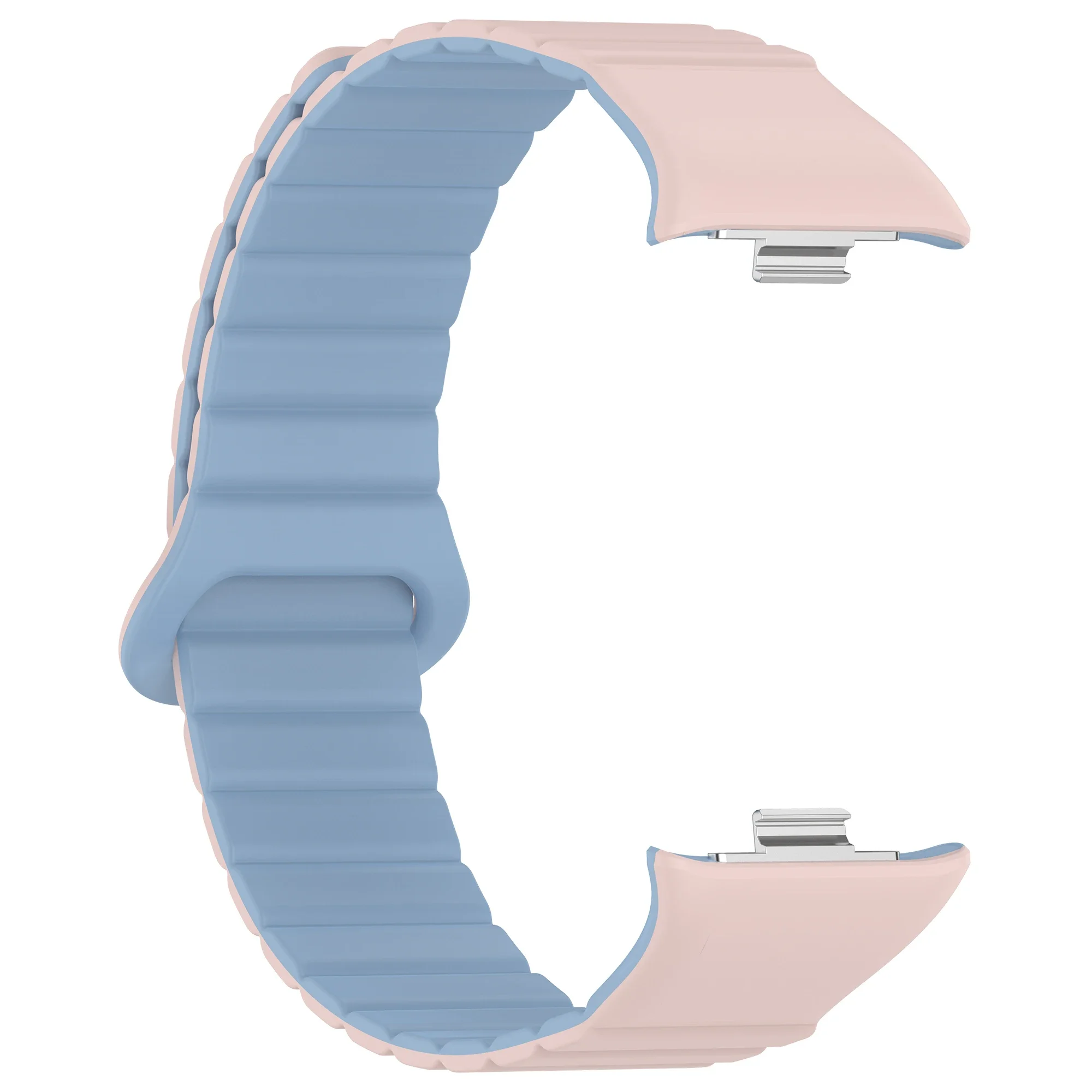 Silikonowa opaska magnetyczna do zegarka Redmi 5/4 aktywna bransoletka sportowa do Xiaomi Miband 9/8 Pro miękka pętla opaska na nadgarstek z mechanizmem szybkiego uwalniania