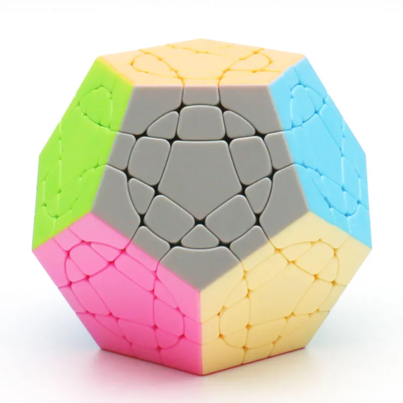 sengso Circular Megaminx Cube II V2.0 Crazy Magic Cube Twisty Puzzle Stickerless Difficult Adult Teenager Kids Intelligence Toy