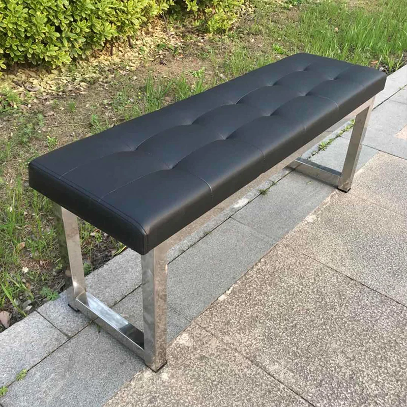 Bathroom Stainless Steel Changing Room, Shoe Changing Stool, Bench, Sofa Stool, Gym Soft Bag Bench, Rest Bench