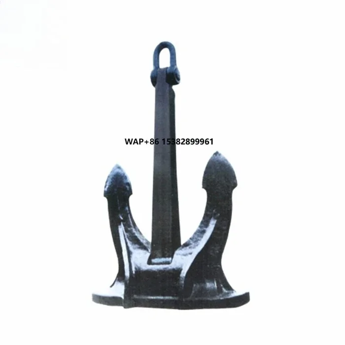 

GT CCS Heavy Duty Marine Cast Steel AC-14 HHP Stockless Anchor with Black Bitumen Paint 30-19500kg