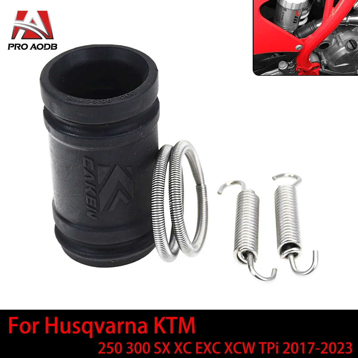 Exhaust Pipe Tailpipe Seal Ring Spring Exhaust Coupling Kit For KTM Husqvarna GASGAS 250 300 EX EC MC 2021-2023 Motocross Parts