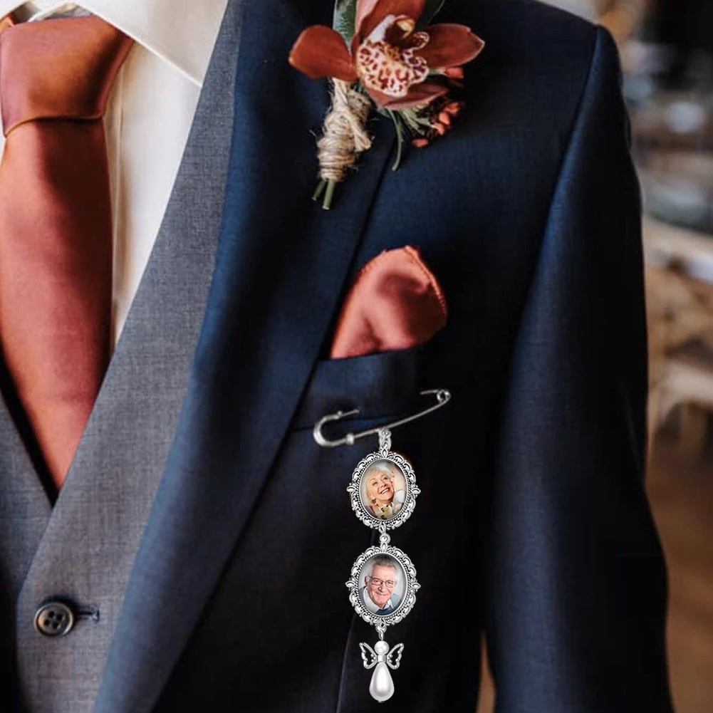 باقة الزفاف صورة تذكارية سحر دبوس بروش قلادة لقضاء عطلة التخرج #5