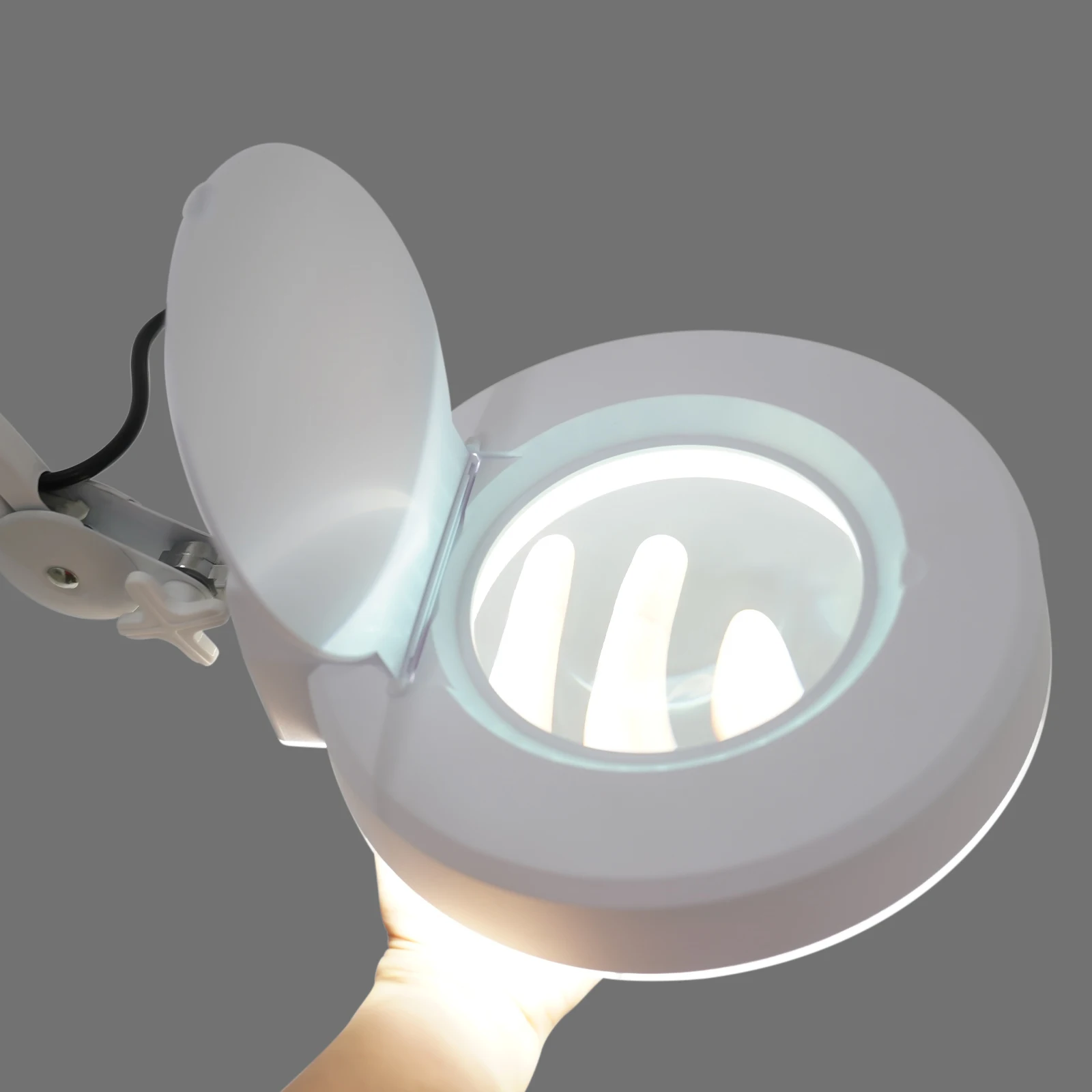 Lampe loupe éclairée 5X/8X, loupe LED avec lumière, bras pivotant réglable pour la lecture, l'artisanat de réparation