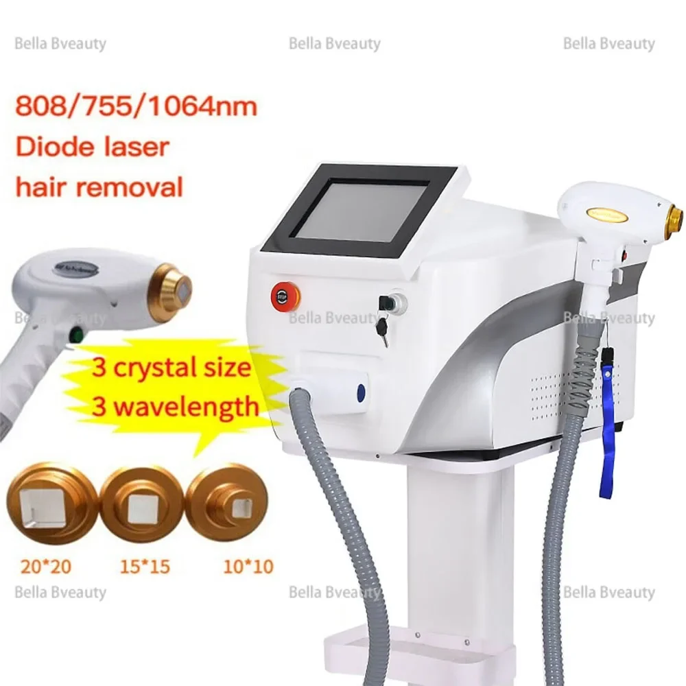 

3000W 2024Newest 755Nm 808Nm 1064Nm 3 Wavelength 808Nm Diode Laser 808Nm Laser Hair Removal Machine For Salon