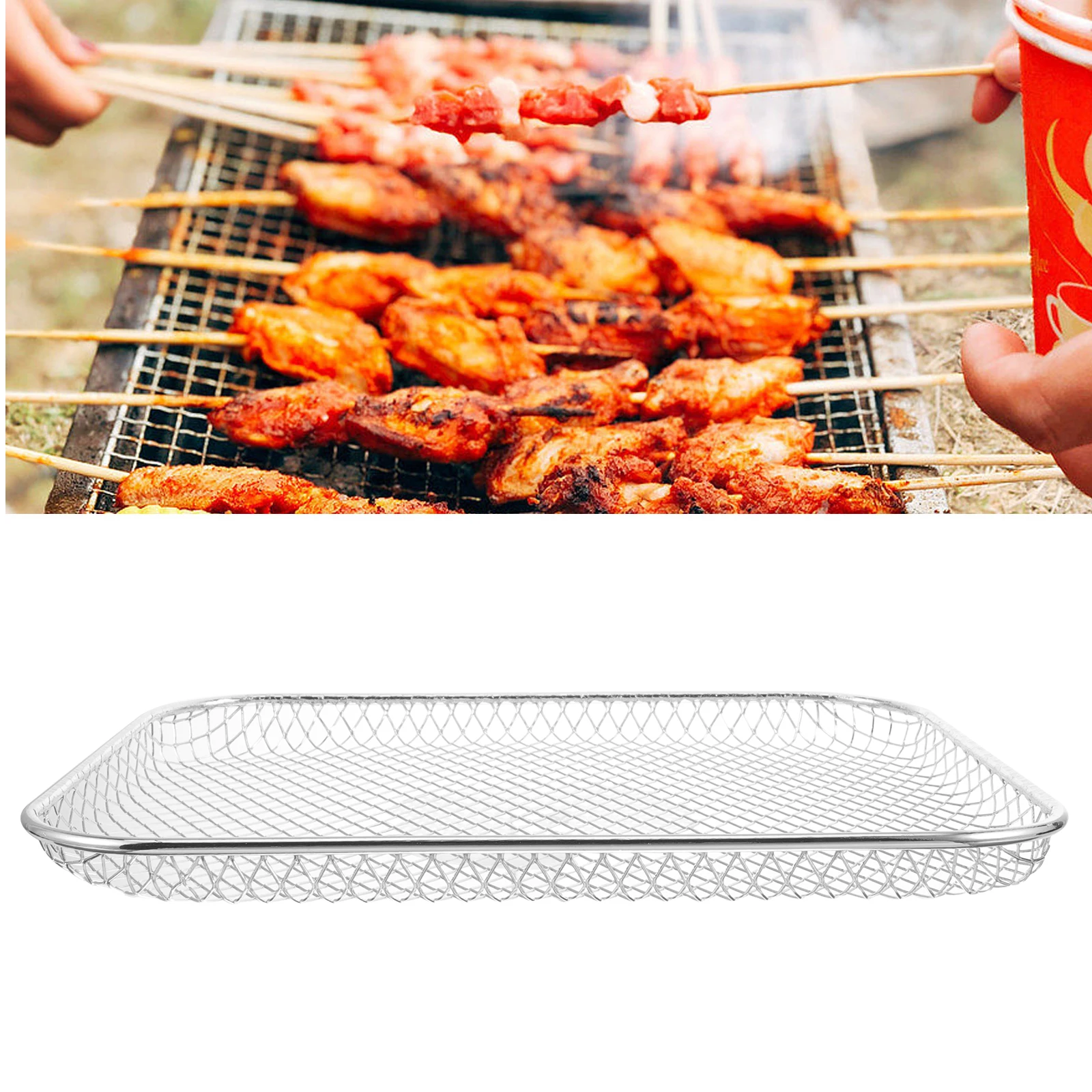

Портативная сетка для барбекю из нержавеющей стали, уличная сетка для барбекю, стойка для кемпинга, многоцелевой аксессуар для барбекю, замена горелки для гриля