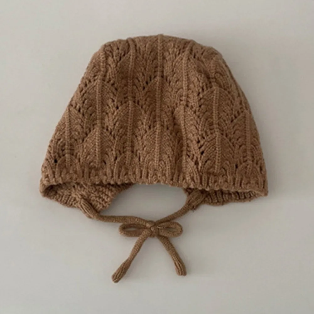 

Винтажные детские вязаные шапки с цветочным дизайном, теплая хлопковая вязаная крючком шапка ручной работы, шапки для родителей и детей, осень-зима