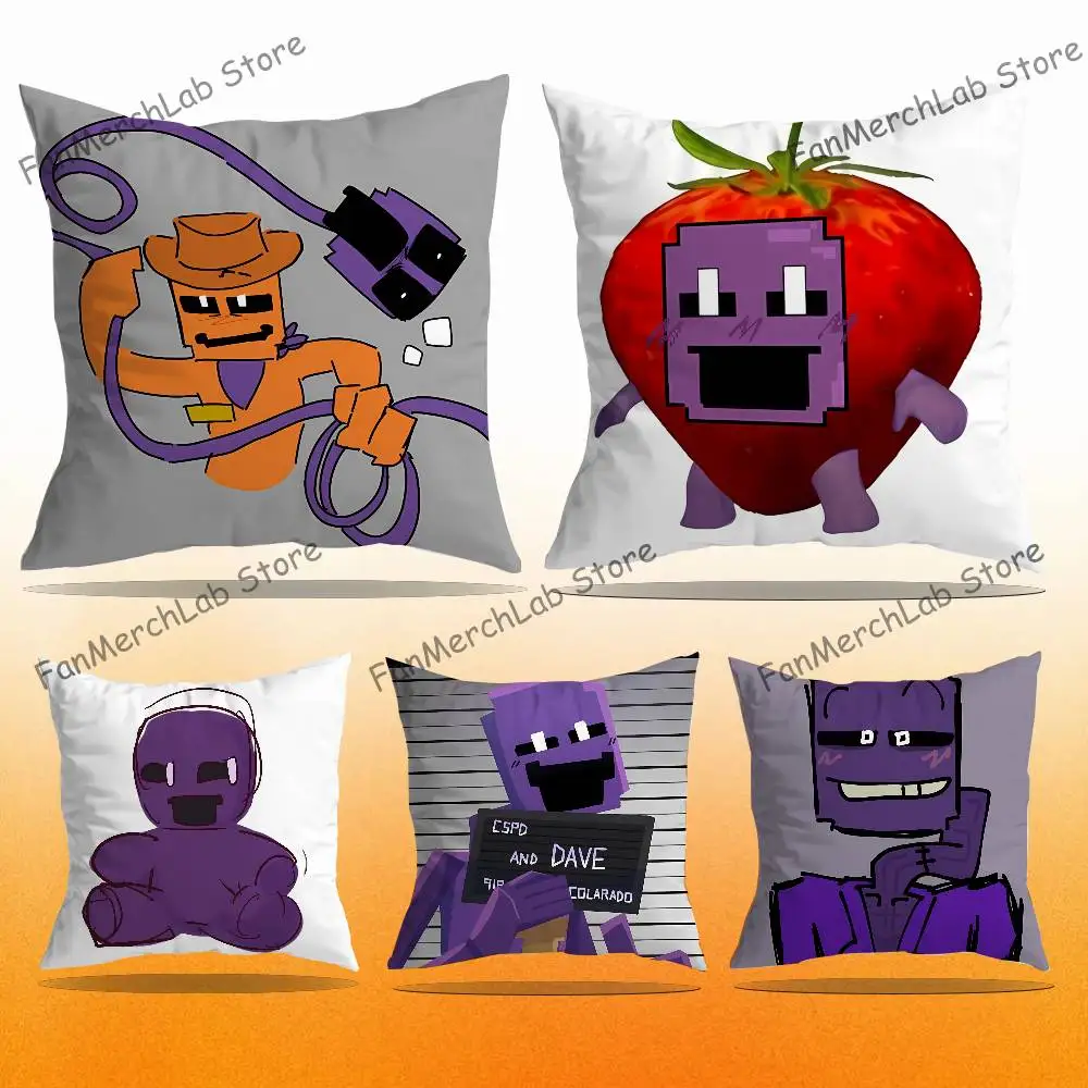 

Funny D-Dsaf 3 Purple Guy Pillow Covers Cartoon Sofa Decorative Home Double-sided Printing Short Plush Cute Cushion Cover