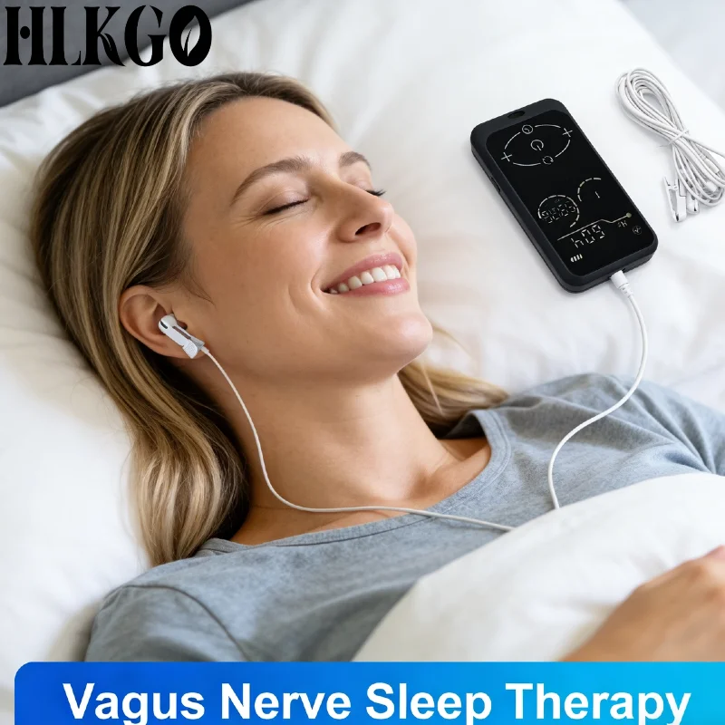 Drug-Free CES Insomnia Relief Device Ear Clip for Anxiety Depression Stress Management 1-999Hz Home Therapy