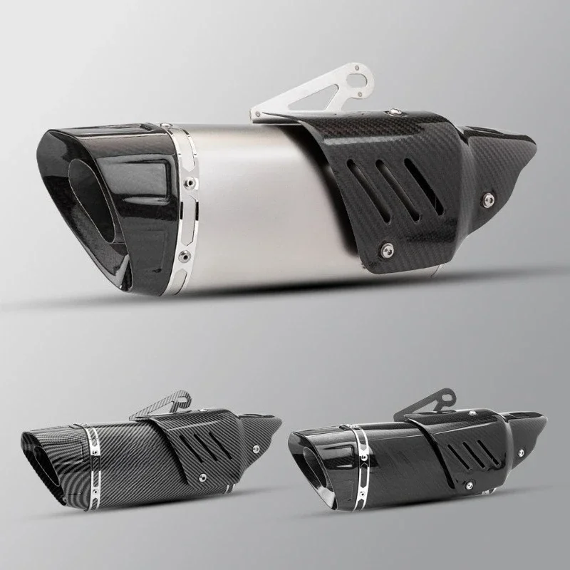 Skew Quadrilateral Carbon Fiber Exhaust Ninja 400 4R Modified GM3J GM4J Exhaust