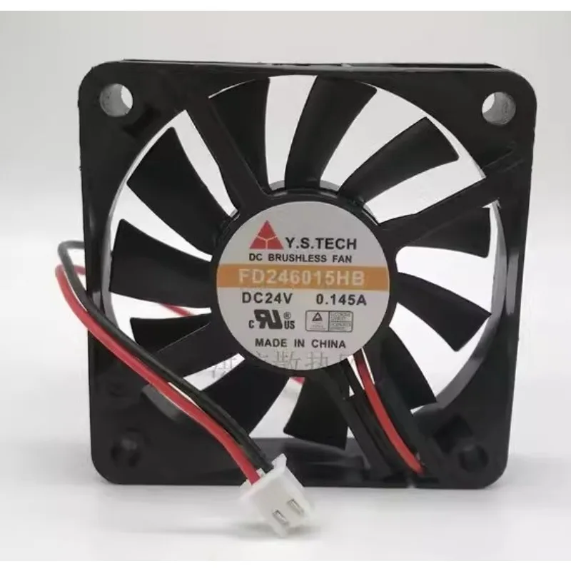 New Cooling Fan for Y. S.TECH FD246015HB 6CM DC24V 0.145A 2-wire Inverter Cooling Fan