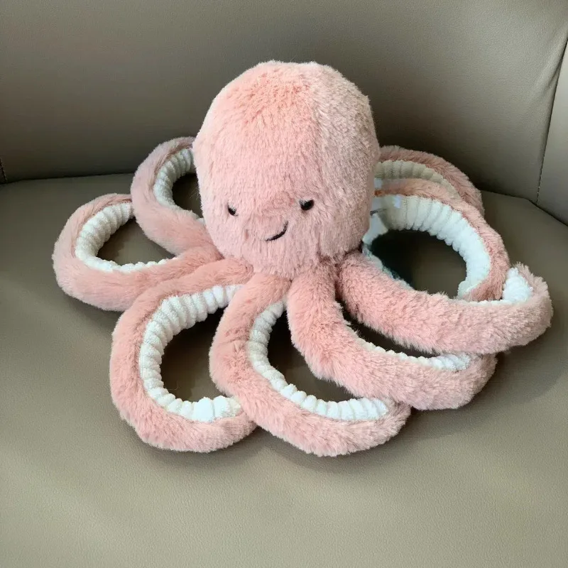 Apricot Lamb 20cm Octopus Plush Toy Octopus Doll Girl Sleeping Doll Home Decoration Gift Cat Interactive Toy Pet Supplies