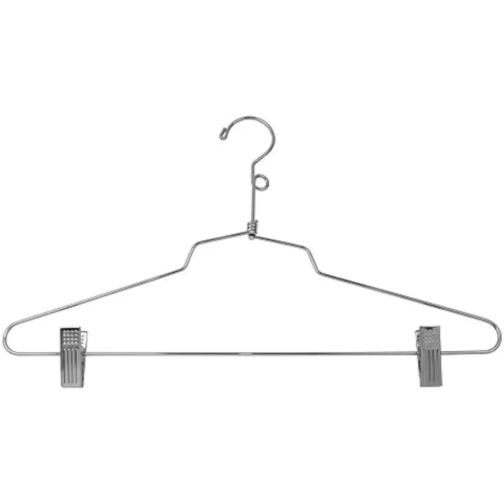 

Commercial Combination Hanger With Vinyl Cushion Clips and Loop Hook 16" Steel (Pack of 100) Freight Free Freight Free Laundry