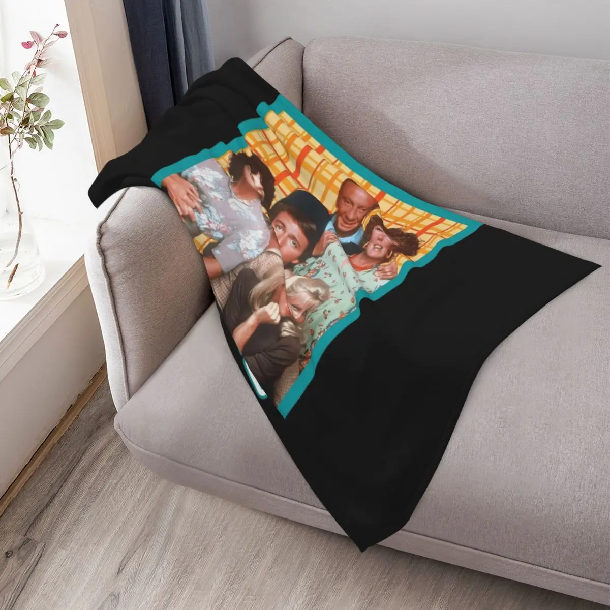 حتى 80s خمر فيلم رمي بطانية البطانيات للسرير لطيف منقوشة الفاخرة لينة الكبيرة البطانيات