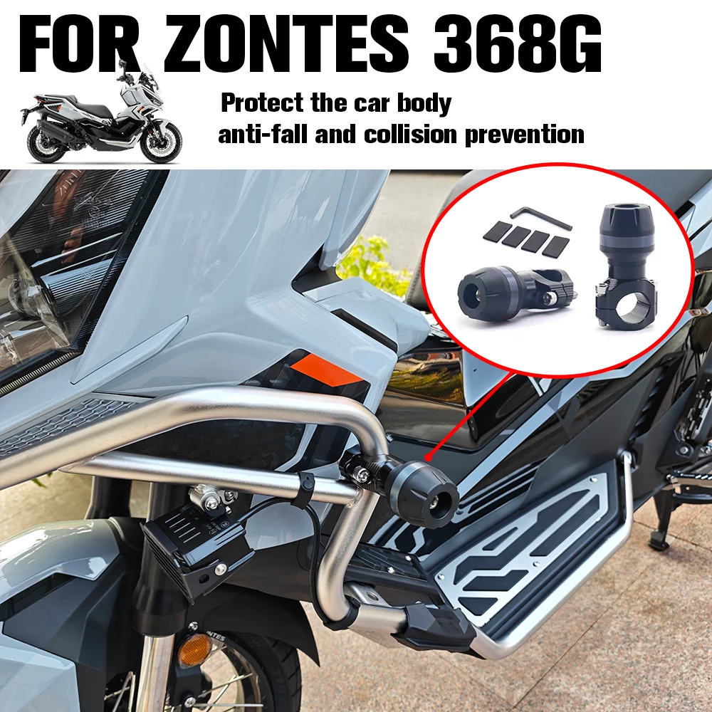 CNC Universal Motorrad Zubehör Anti-drop ball rahmen körper anti-drop bar rohr klemme anti-herbst stange stoßstange für Zontes 368G