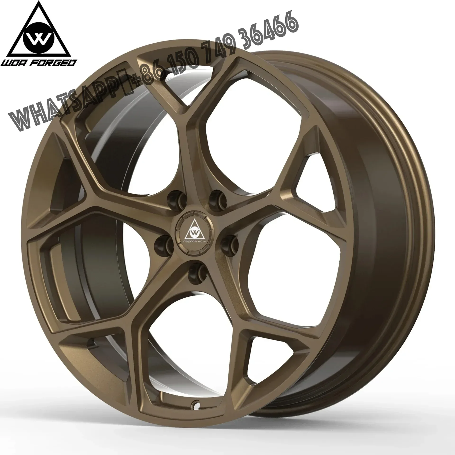 

WOAFORGED Y Shape Forged Passenger Car Wheel 6061 Aluminum Alloy High Quality Custom Bronze 5 Spoke for Nissan Cadillac Maserati