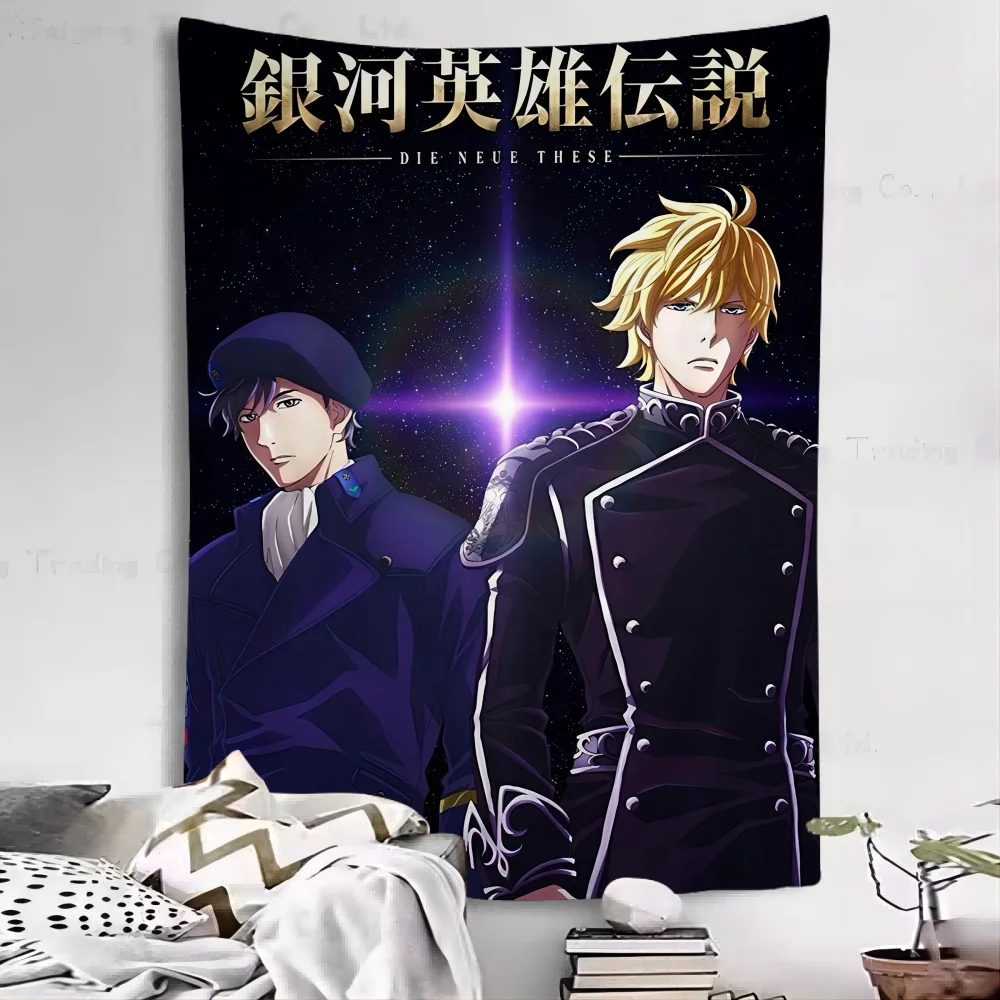 bilibili Legend of Galactic Heroes Printed Large Wall Tapestry Cheap Hippie Wall Hanging Bohemian Wall Tapestries INS Home Decor