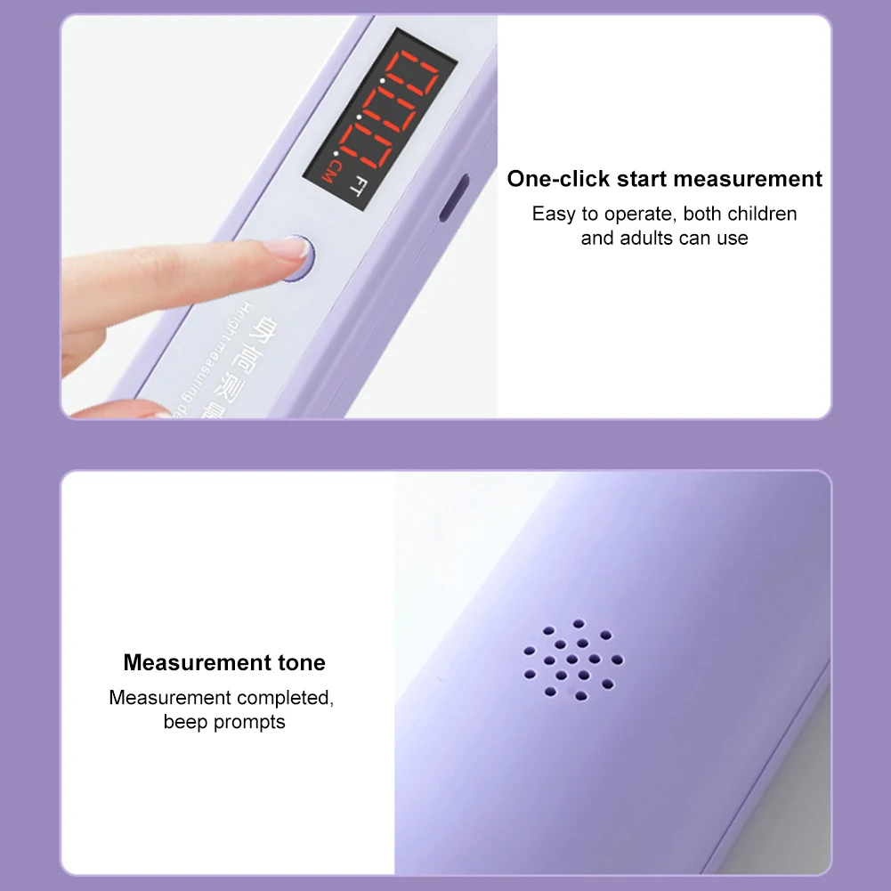 

Ultrasonic Height Measurement Meter High Accuracy Portable Height Measuring Device Electronic Height Ruler for Children