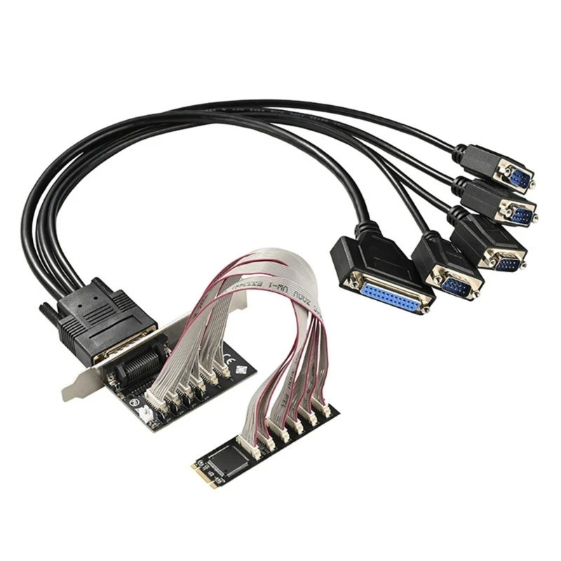 

M.2 M+B Key to 4X RS232 Serial Adapter Card 4port Serial M.2 Expansion Card RS232 M.2 Controller Card WCH384 Chip Dropship