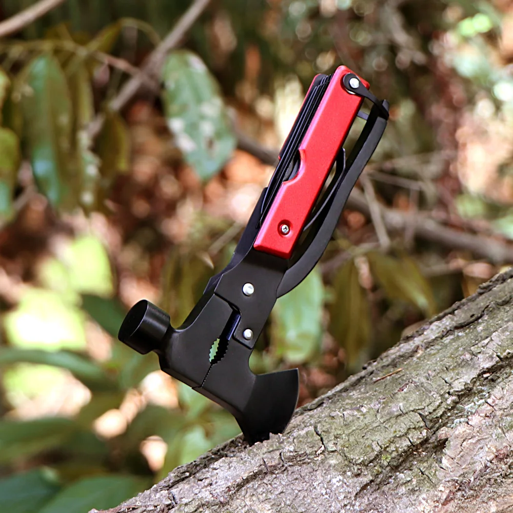 

Folding Multi-function Axe Hammer Car Emergency Escape Life-saving Axe Hammer Outdoor Camping Axe Suitable for Hiking