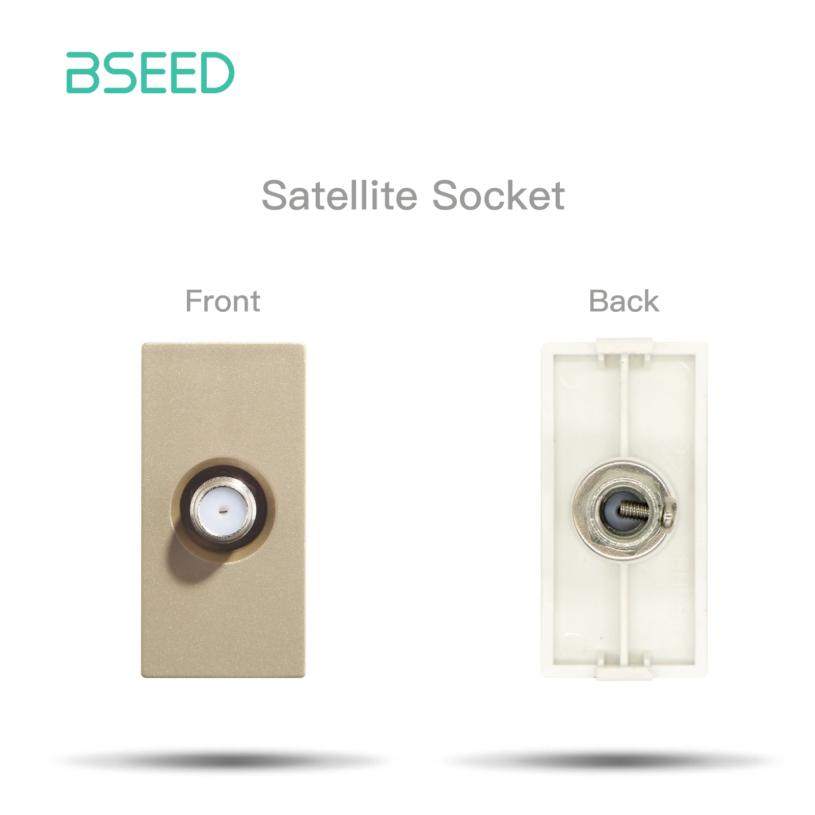 BSEED Stopcontact Internet Cat6 Onderdelen Kunststof frame USB Type-C Oplaadpoort TV HDMI-interface DIY Functie Onderdeel Gratis combinatie