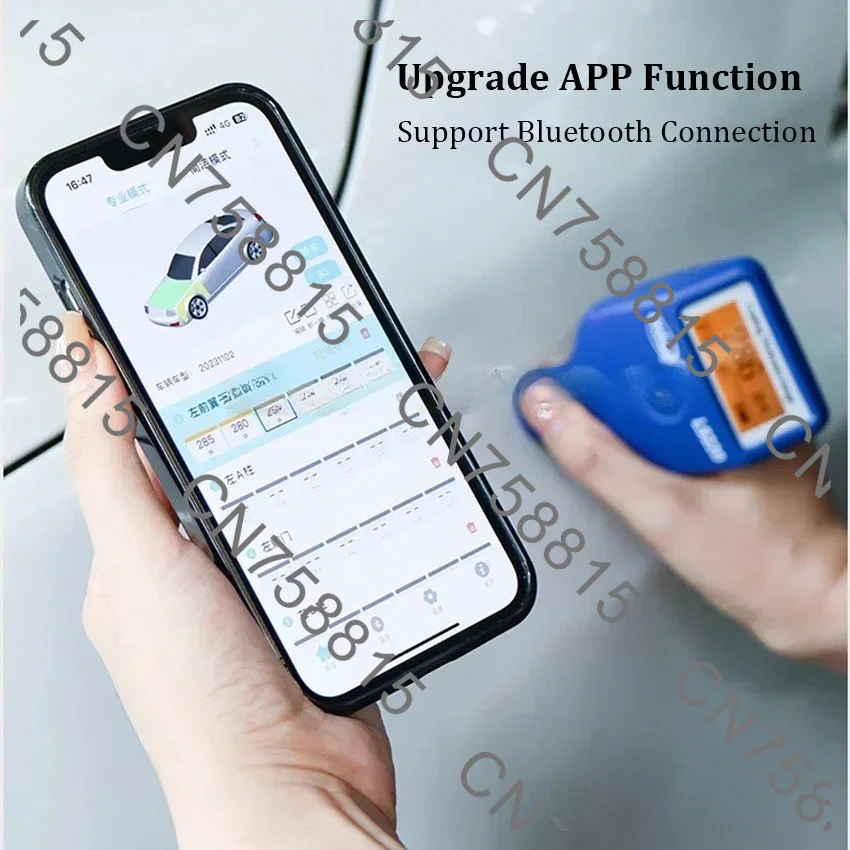 

For Auto Car Paint Film Thickness Gauge -20℃ LCD Screen，Paint Coating Thickness Tester 0-3500μm 0.1μm Fe NFe Probe Gauge LS220
