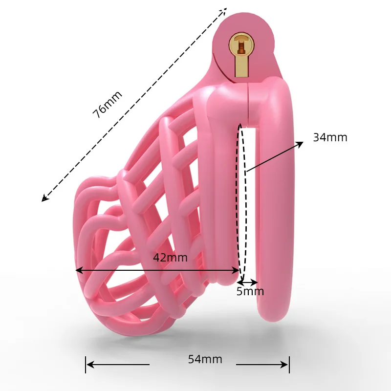 Nuova gabbia di castità in plastica con anelli di 4 dimensioni giocattoli del sesso per adulti dispositivo di agopuntura del pene giocattoli del sesso maschile dispositivo Anti-barare di castità