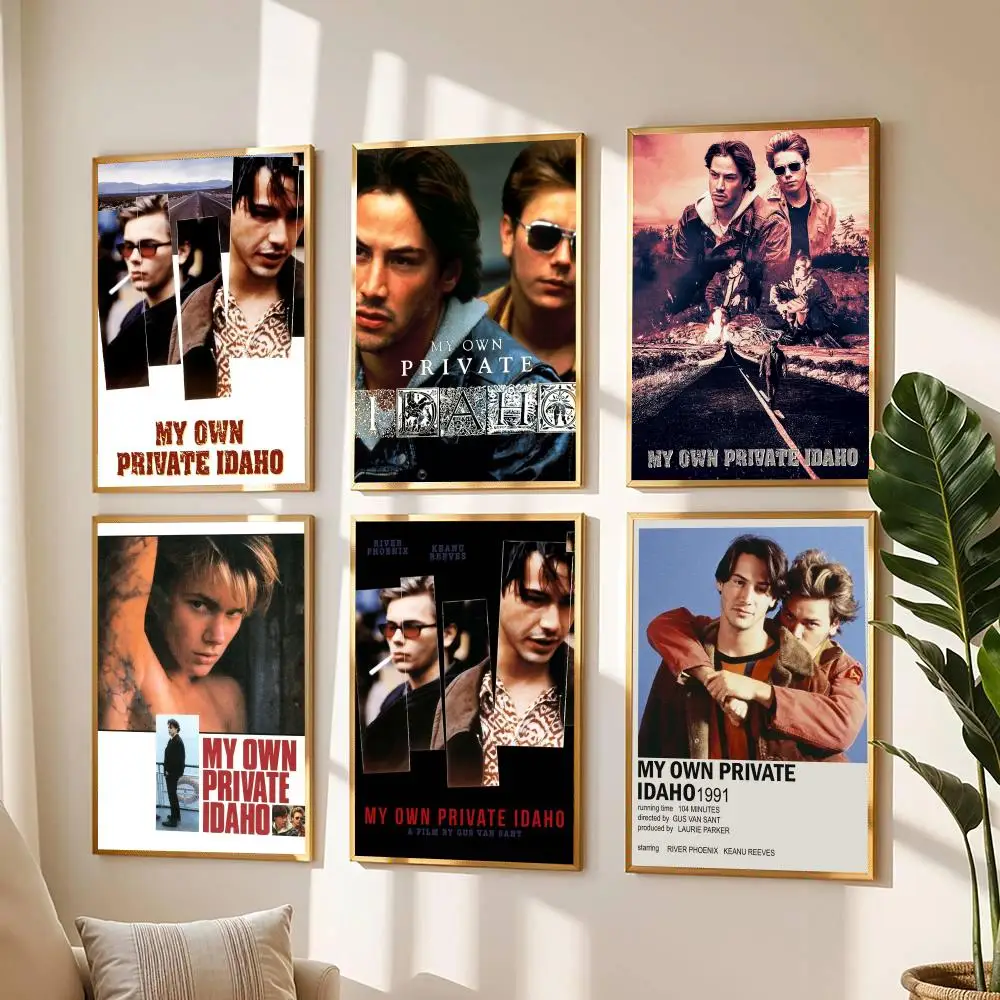 classic movie M-My Own Private Idaho-O Painting Calligraphy Boho Botanical Decor for Living Room  Elegant Home Style