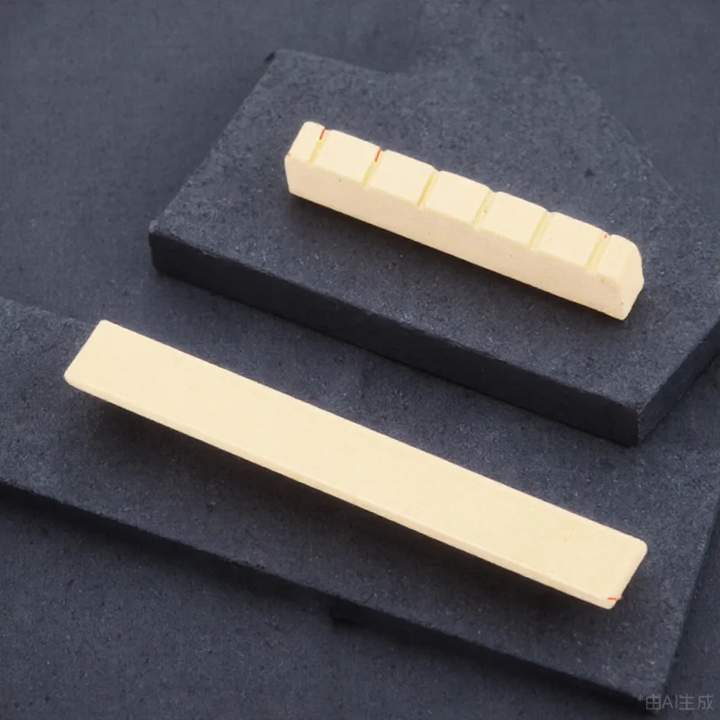 

Guitar Saddle and Nut Plastic Replacement Yellow Classic Guitar Easy to Cut Better Playing Sound Saddle and Nut Kit