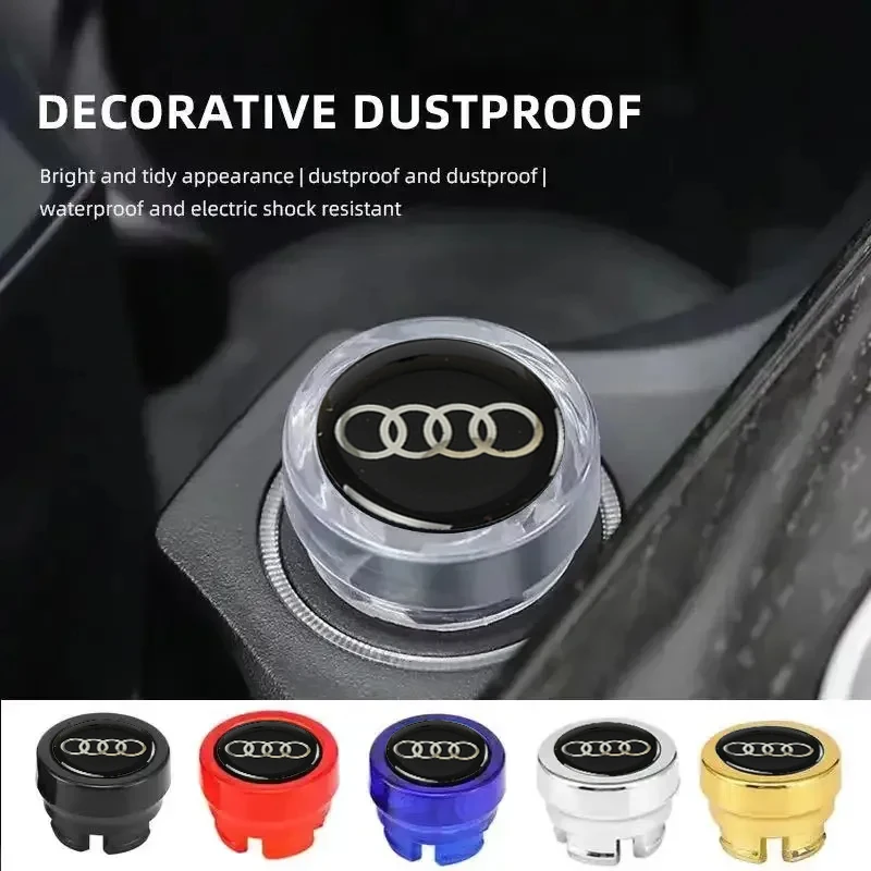 حار ABS سيارة ولاعة السجائر غطاء غبار الغبار غطاء التوصيل لأودي كواترو سلاين A3 A4 A6 A5 Q5 A1 Q7 Q3 Q2 Q8 A7 A8 TT S1 SQ