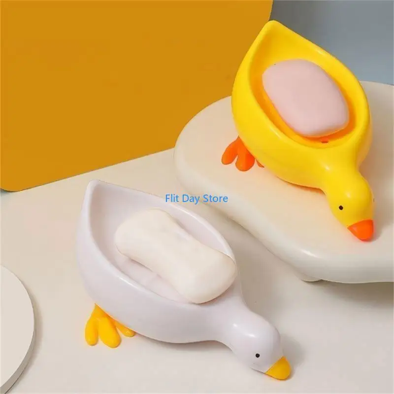 Actualizaciones F92C plato jabón pato estante jabón baño baño simple simplificado para uso cómodo y fácil