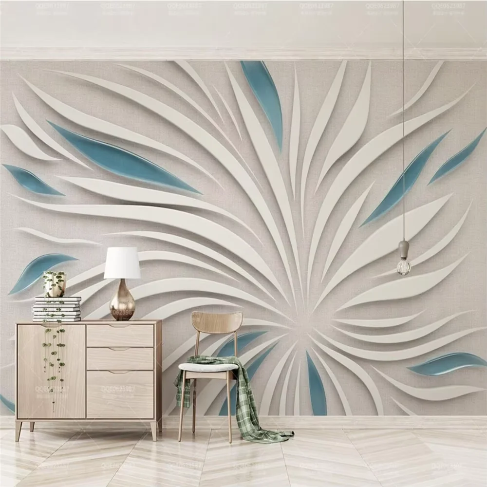 Custom Mural Abstract geometry Wallpaper Modern Wall Painting Living Room Bedroom Background Wall paper Home Decor wall stickers