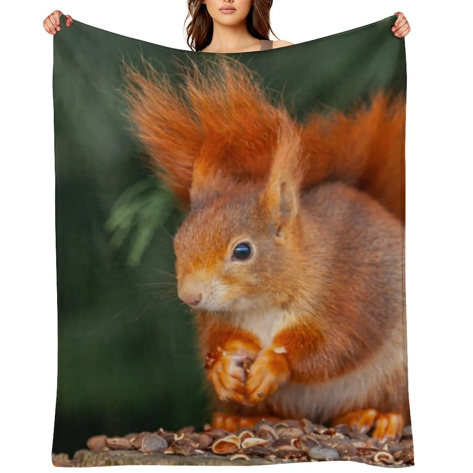 Red Squirrel Throw Blanket Summer Sofa Quilt Bed covers Winter beds Blankets