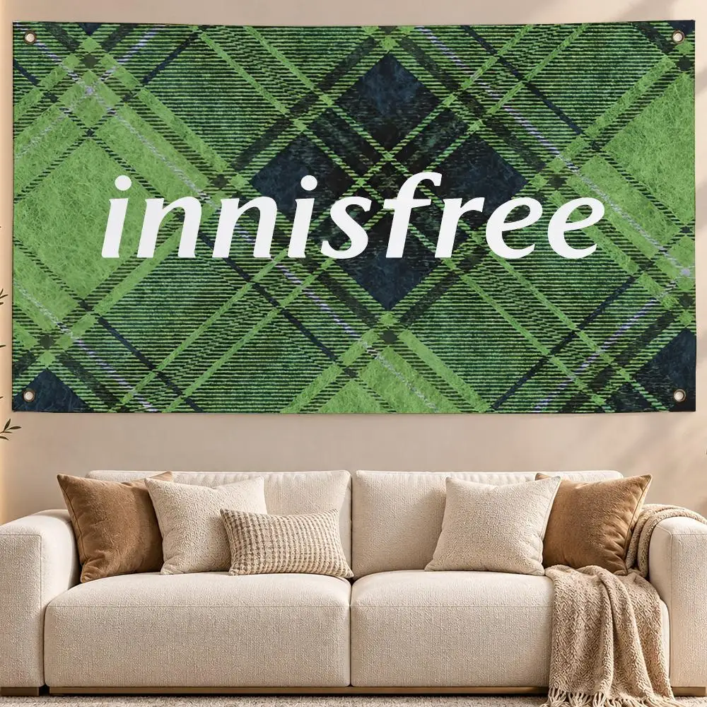 Natural Brand Innisfree Flags Aesthetic Wall Hanging Flag Banner Bedroom Living Room Home Decor Large HD