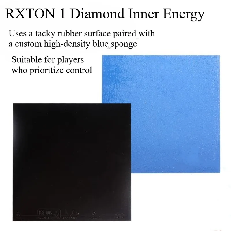 LOKI Table Tennis Rubber RXTON 1 Diamond Internal Energy with High Density Sponge Pre-Oiled · No Priming Needed Ping Pong Rubber