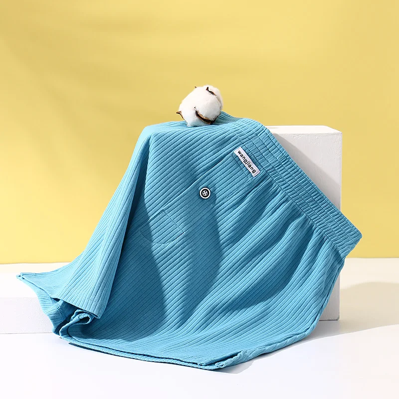 Мужские хлопковые брюки Aro с резьбой 1/2/3/7 PCSM — эластичное нижнее белье свободного покроя и одежда для сна для больших размеров