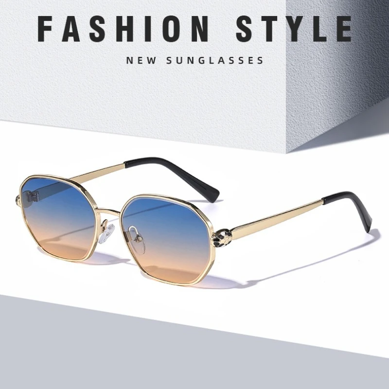 

Fashion Sunglasses Women Polygon Metal Hiking Glasses Vintage Frame Men Driving Sun Glasses Women Mirror Travel Eyewear Uv400
