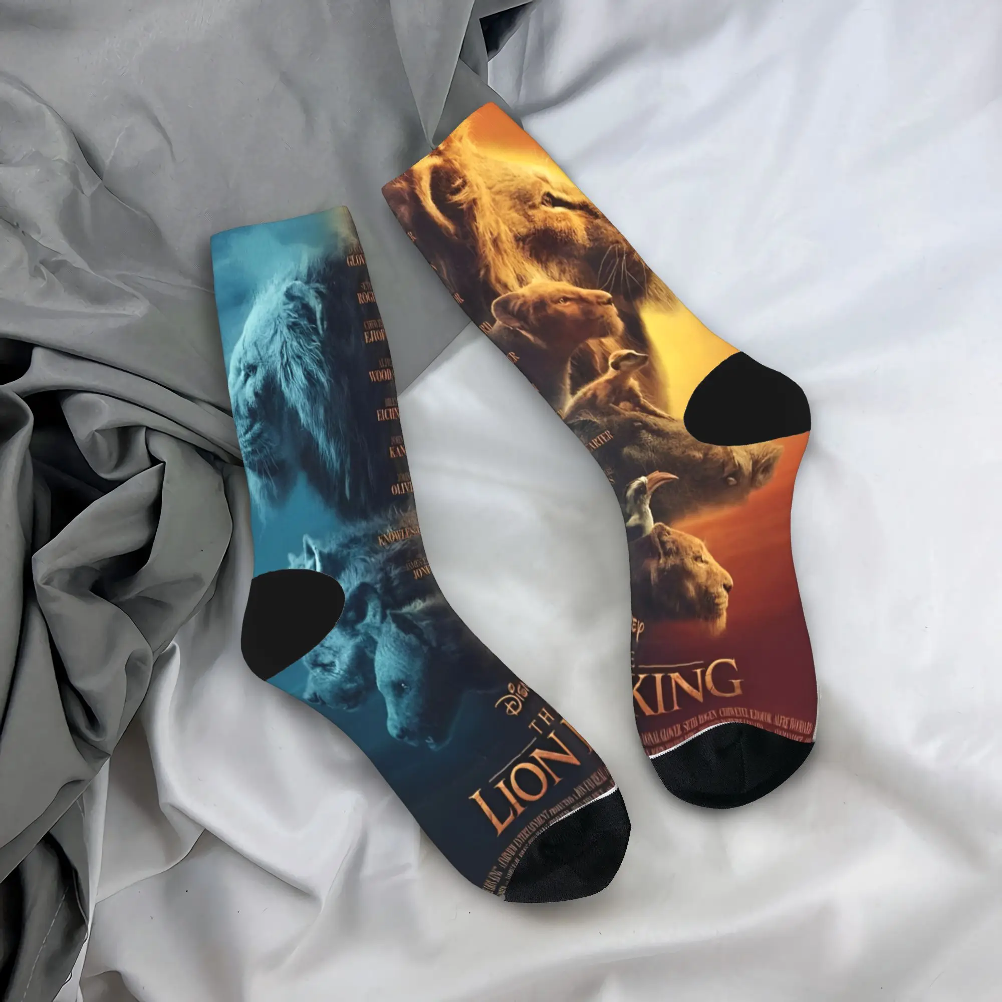 

Mufasa The Lion King Чулки Мужские носки Теплые мягкие модные носки Осенние спортивные нескользящие носки для бега на заказ Идея подарка