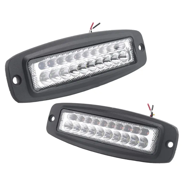 

2x 7-дюймовые двухцветные светодиодные рабочие фары 100 Вт, встраиваемые, для освещения дороги и противотуманных условий