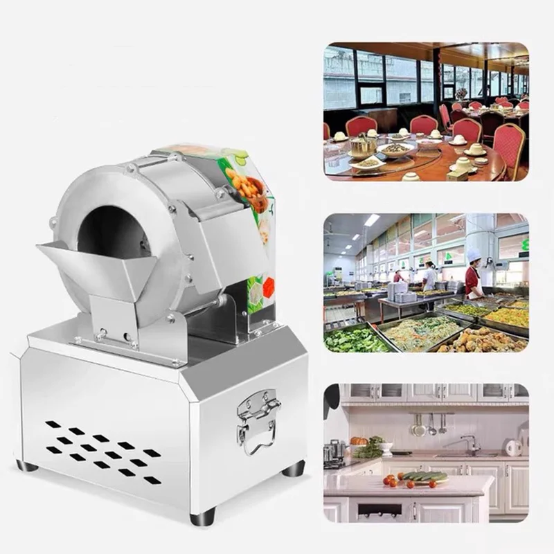 110V/220V Electric Vegetable Cutter Wire Cutter Commercial Automatic Slicer Potato and Radish Shredder