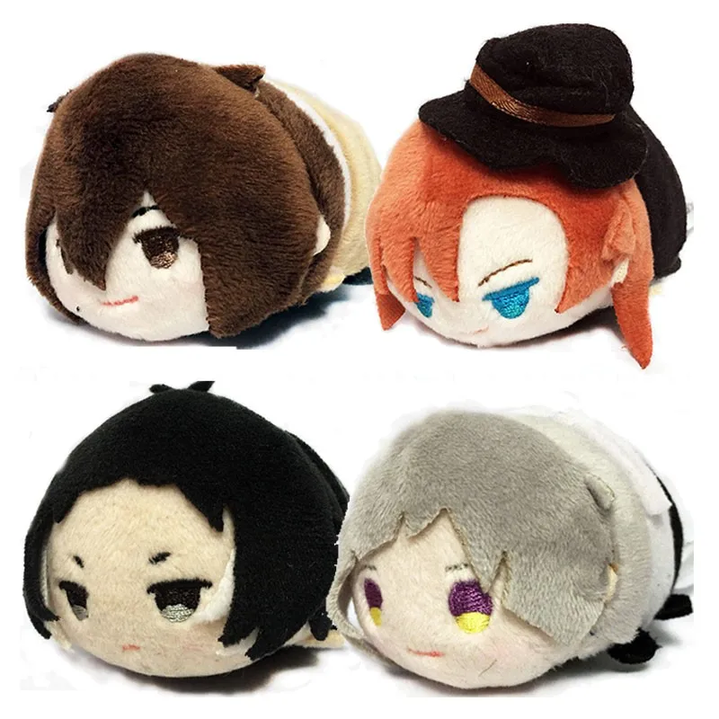 Bungou Stray Dogs Stuffed 8.5cm Mochi Mascot Akutagawa Ryuunosuke Nakahara Chuuya The Port Mafia Osamu Dazai Doll Plush Pendants