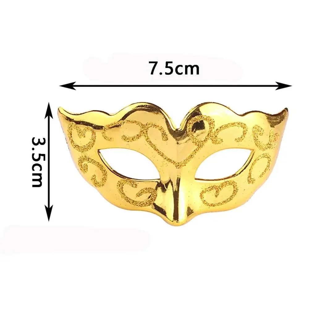 10 stücke Neue Kunststoff Mini Maskerade Masken Nette Farbe Malerei Spielzeug Maske Kinder Geschenk Halloween Party Karneval Venezianische Maske