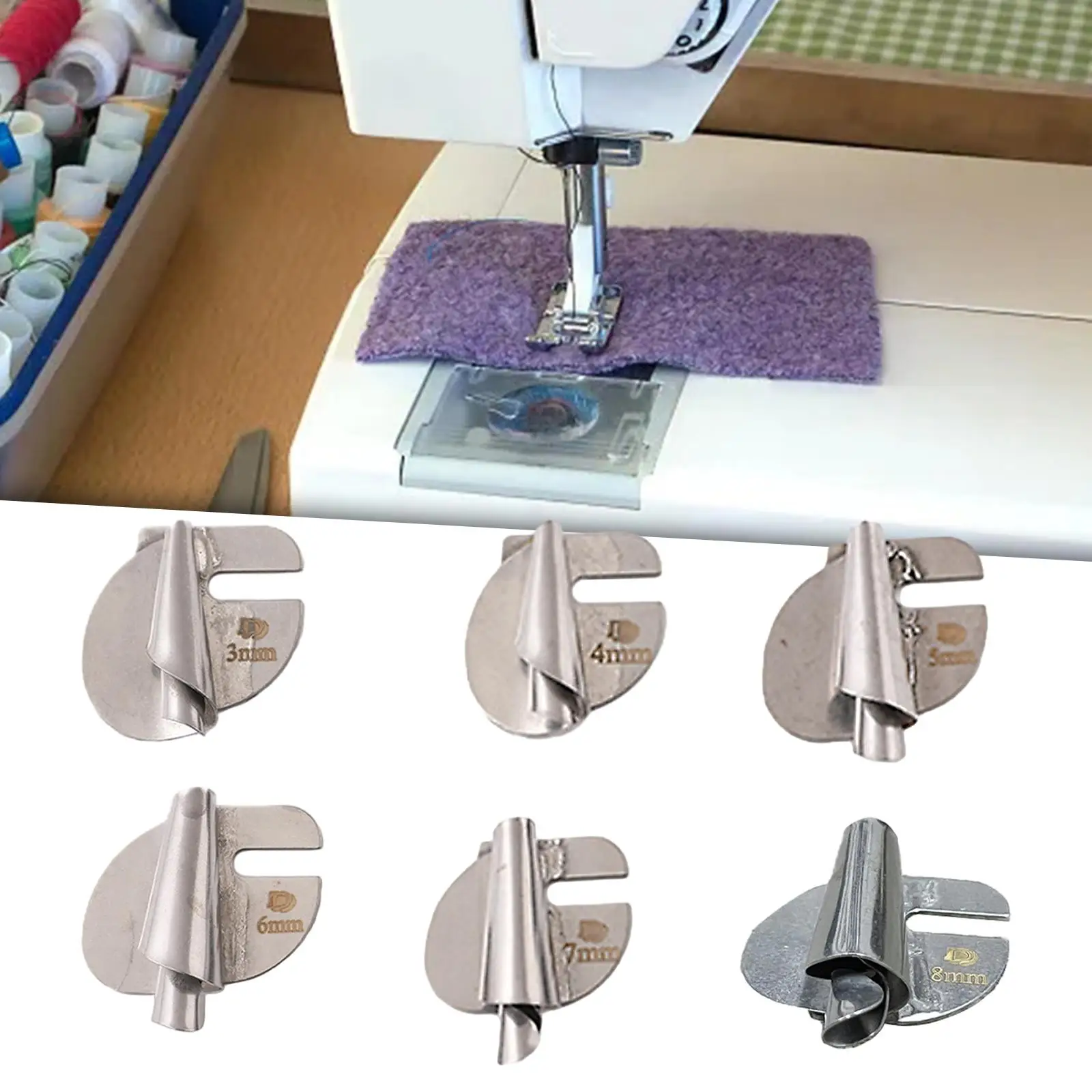 Sewing Rolled Hemmer Foot DIY Arts for Industrial Sewing Machine Quilting Supplies Household Sewing Machine Home Sewing Machine