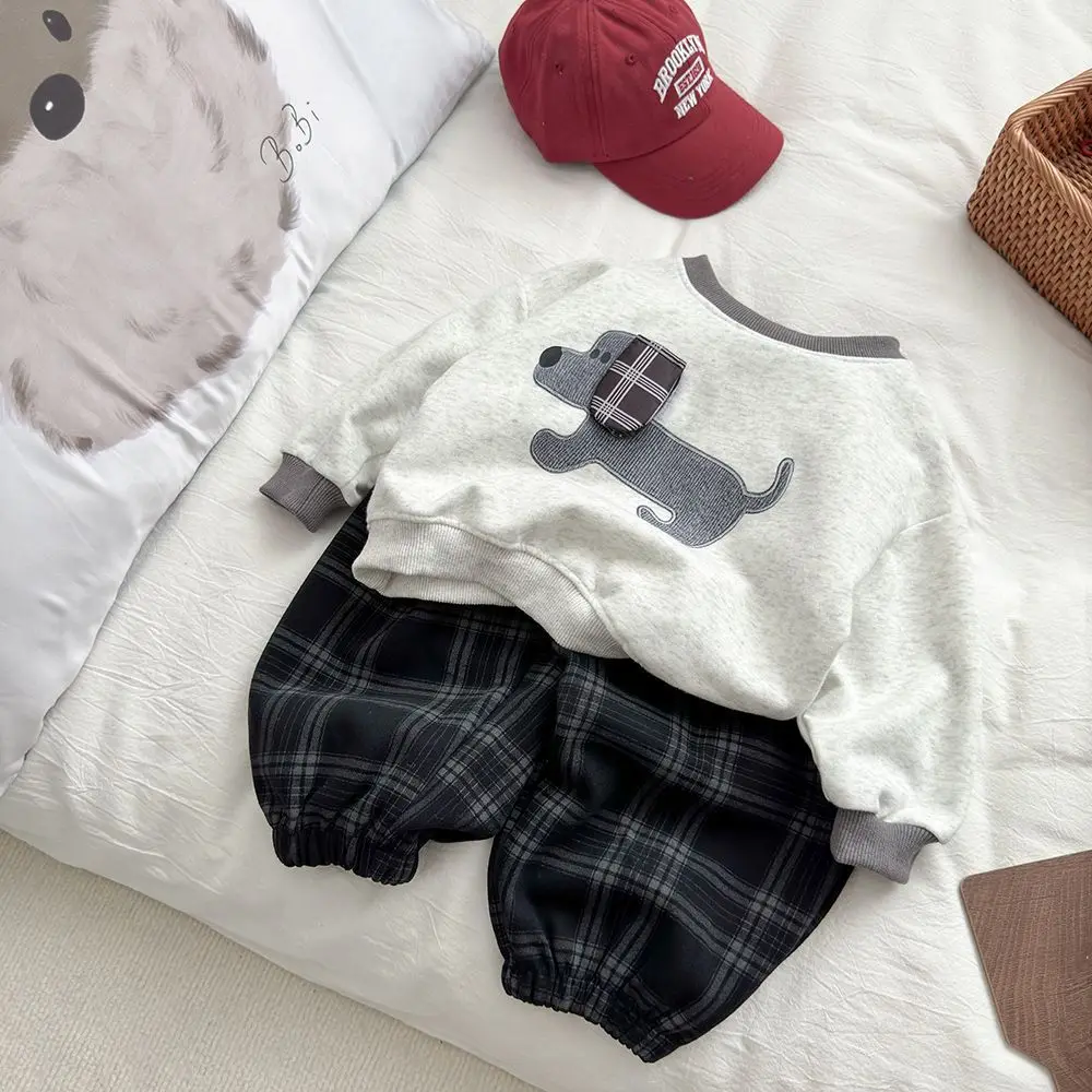 New Kids Casual Clothing Sets Children's Sportwear Suits Pullover+Pants 2Pcs Teen Boys Girls Cartoon Sweatshirt Outfits  789