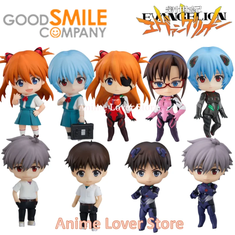 Original Good Smile Nendoroid GSC EVANGELION Anime Figure Ayanami Rei Asuka Ikari Shinji Kaworu Nagisa Makinami Mari Illust