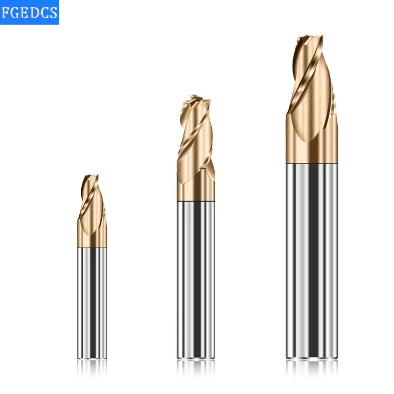 Tapered End Mill Carbide 0.5° 1 1.5 2 3 5 Degrees Tungsten Steel Milling Cutter Oblique Angle Taper Router Bits Metal CNC Tools