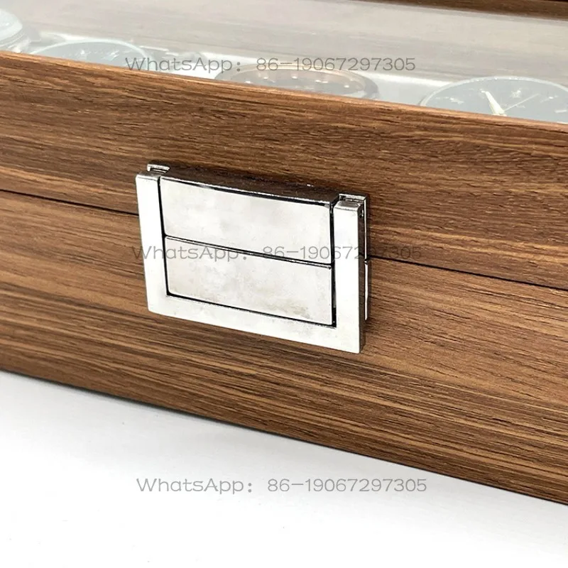 Walnut black pattern display box 6 pcs wooden 6-digit watch storage watch packaging box wooden box