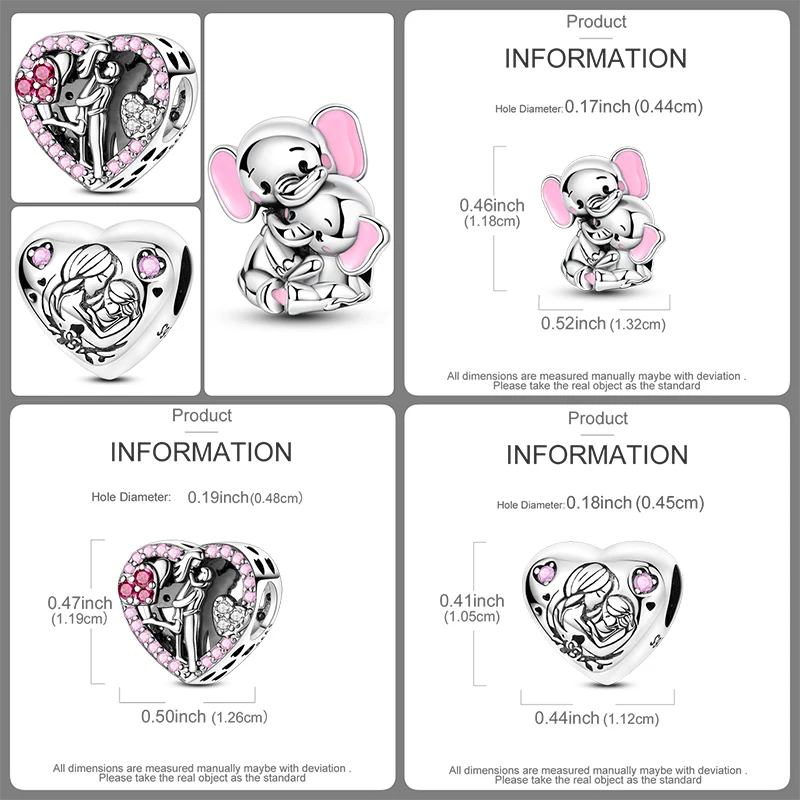 3-teiliges Charm-Perlen-Set, bunte Emaille-Tier-, Blumen- und Herz-Anhängerperlen für DIY-Armband, Halskette, Schmuckherstellung, Geschenk für Frauen und Mädchen – Detail 14